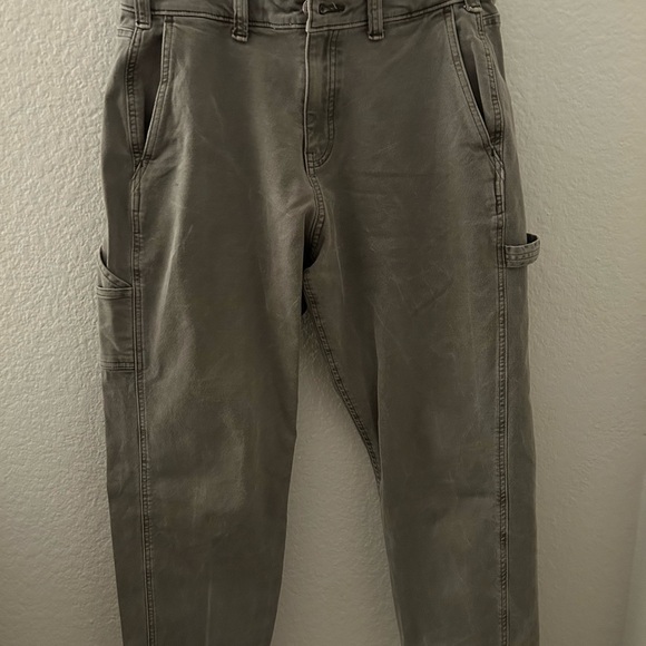 Abercrombie & Fitch Men's Olive Cargo Pants - Picture 1 of 3